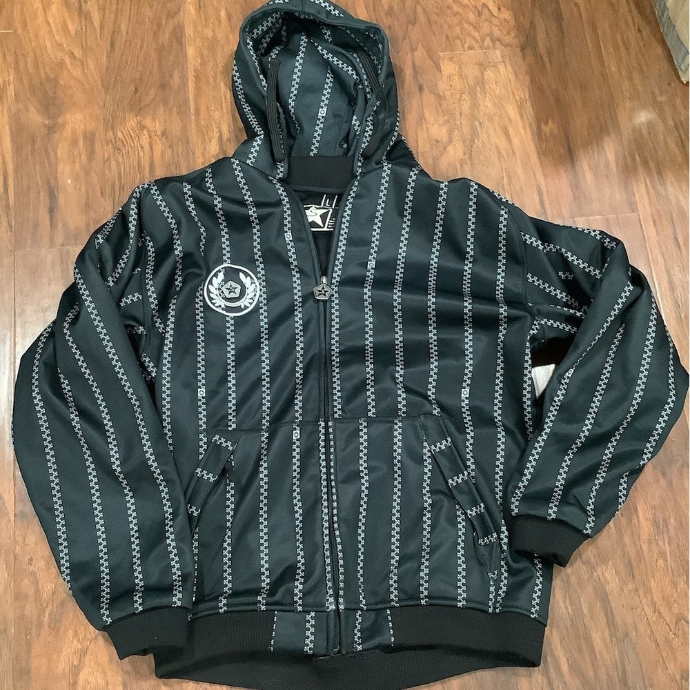 Sessions Jacket L  Black   Softshell  Hoodie Ski Snow Zip Hoodly
